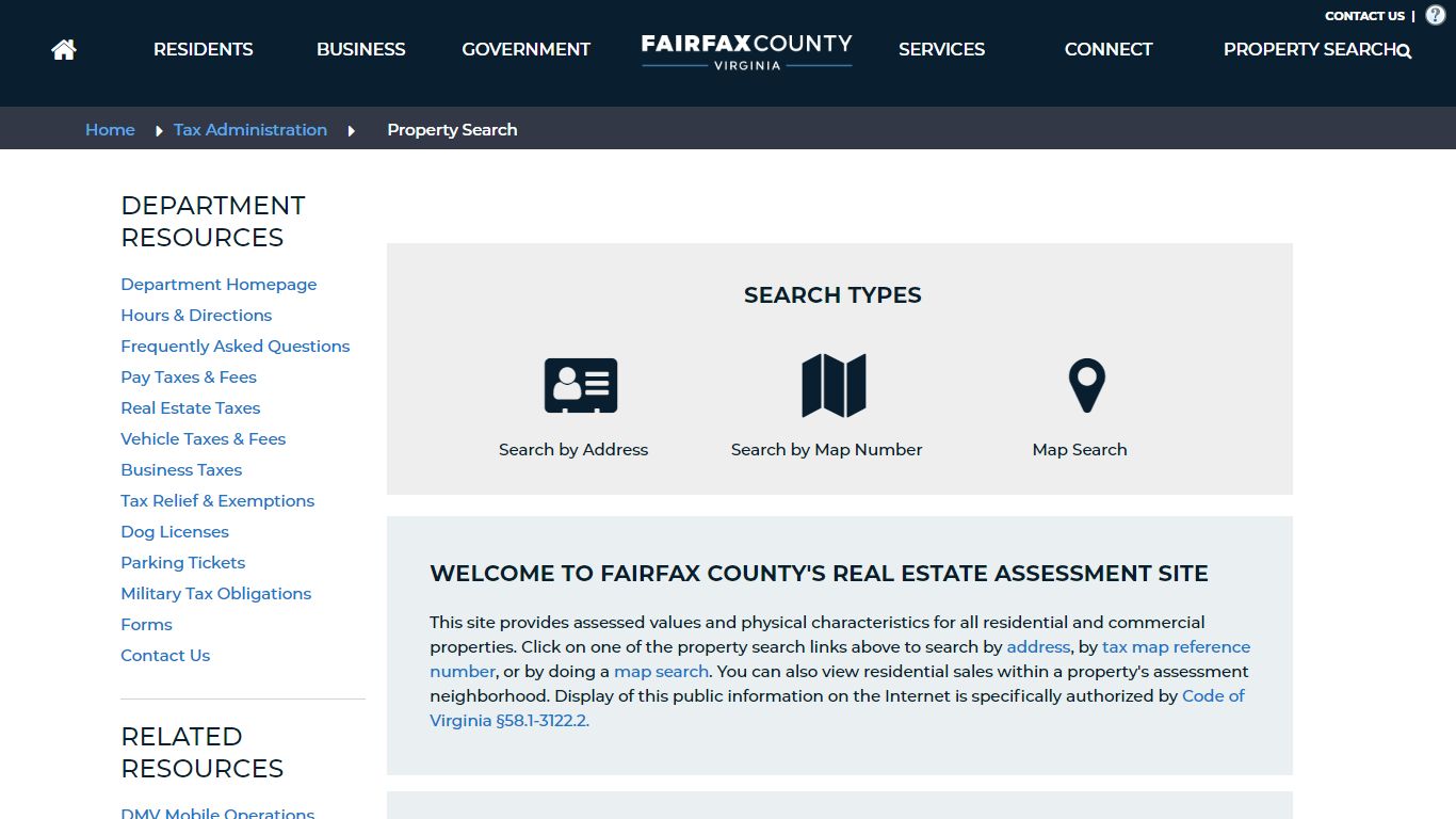 Fairfax County - Home Page